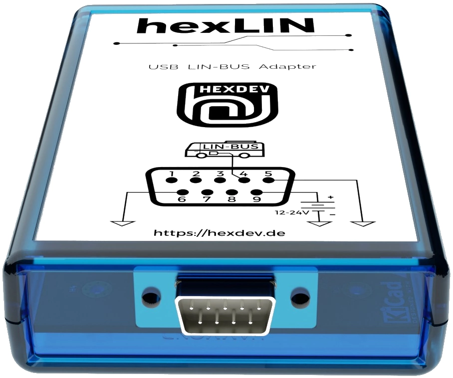 hexLIN USB LIN-BUS adapter with db9 connector